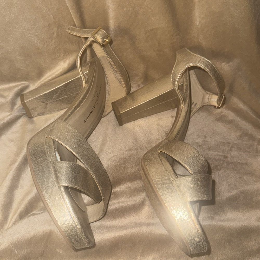 Chinese Laundry Sexy Gold Glitter shoes size 10 - Picture 7 of 8